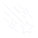 Wired outline 1865 shooting stars hover pinch