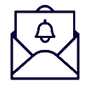 Wired outline 3095 notification letter hover pinch